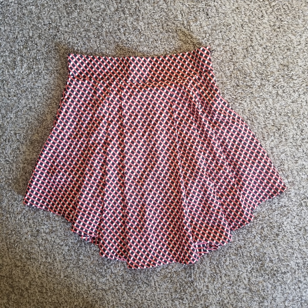Patterned Mini Skirt